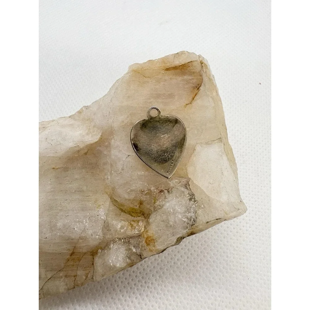 Vintage‎ Sorority Heart Charm 1/20 12K Gold Filled Greek Letter Pendant 0.98g